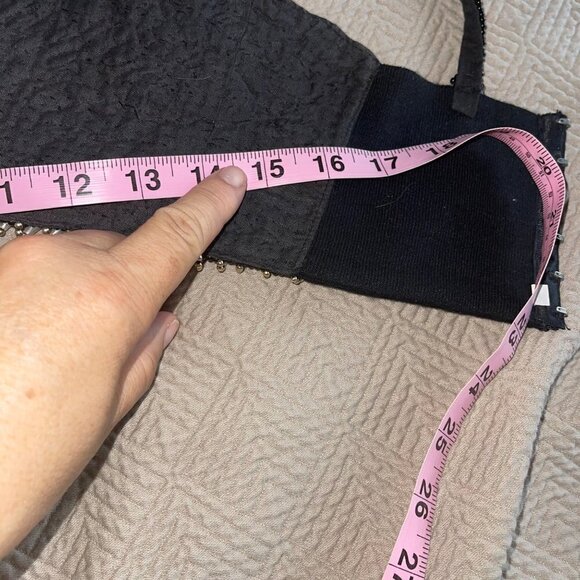 Vintage Sequin Bra Top Size Medium Multicolor Beaded Pearl Fringe Embellished - Picture 12 of 16